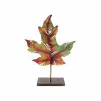 Roman 14 Green and Brown Autumn Maple Leaf Votive Candle Holder