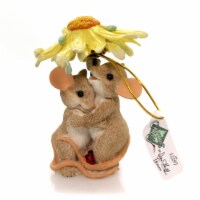 Charming Tails THE RAINY DAYS BRING US CLOSER Polyresin Flower Umbrella 12297