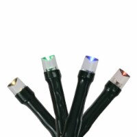 Roman 200 Vibrantly Colored LED USB Wide Angle Christmas Lights - 24.5 ft Green Wire