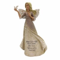 Figurine Angel With Dove In Hand Polyresin Bereavment Sympathy Caring 12571