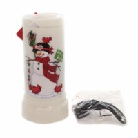 Christmas Snowman Holiday Candle Plastic Enlighten Holiday 160183
