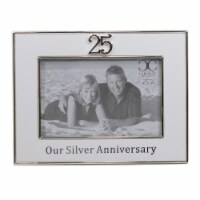 Home Decor 25Th Anniversary Frame. Metal Silver 19925