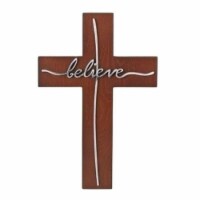 Roman 21373X 12.75 in. Believe Wall Cross