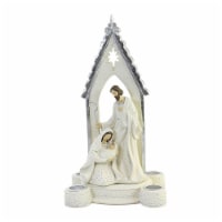 Religious Holy Family Candle Holder Nativity Creche Mary Joseph 134179