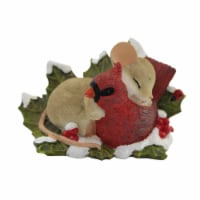 Charming Tails Dreaming With You Polyresin Red Bird Cardinal Mouse 135561