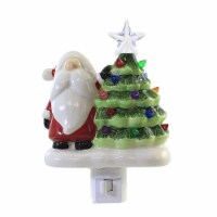 Christmas Gnome Vintage Tree Nightlight Ceramic Santa Star 135427