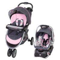 Pink stroller travel top system