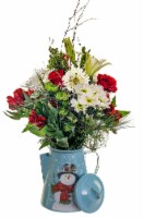 Holiday Floral Combo Vase Arrangement Perspective: Main