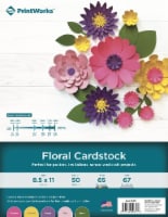 PrintWorks Floral Cardstock - 50 Sheets Perspective: Main
