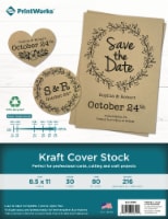PrintWorks Kraft Cover Stock - 30 Sheets Perspective: Main