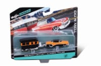 Maisto Design Tow & Go 1955 Buick Century & Alameda Trailer - Orange/Black Perspective: Main