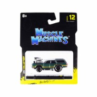 Muscle Machines 15556grn 3.25 x 3 in. 1-64 Scale 1970 Oldsmobile Vista Cruiser 442 Diecast Mo Perspective: Main