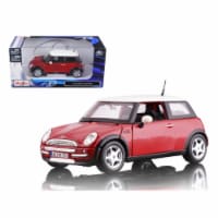 Mini Cooper Red 1/24 Diecast Model Car by Maisto Perspective: Main