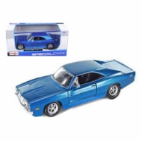 Maisto 1969 Dodge Charger R & T Hemi Blue 1-25 Diecast Model Car Perspective: Main