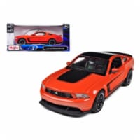 2011 Ford Mustang Boss 302 Orange 1/24 Diecast Model Car by Maisto