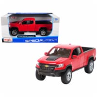 Maisto 31517R 1 isto 27 2017 Chevrolet Colorado ZR2 Pickup Truck Diecast Model Car, Red Perspective: Main