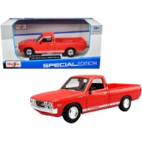 Maisto 31522 1973 Datsun 620 Lil Hustler Pickup Truck Orange with White Stripes Special Editi Perspective: Main
