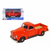 1950 Chevrolet 3100 Pick Up Truck Omaha Orange 1/25 Diecast Model by Maisto Perspective: Main