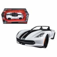 2014 Chevrolet Corvette Stingray Convertible White/Black \Modern Muscle\ Model Car