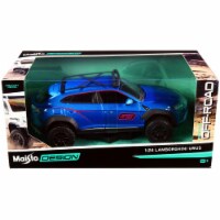 Lamborghini Urus #63 with Roof Rack Blue Metallic \Off-Road\ Series by Maisto