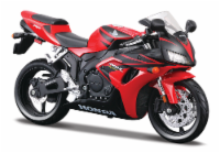 Maisto R/C 1:12 Assembly Line Motorcycle - Black/Red Perspective: Main