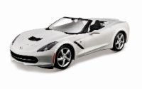 Maisto 1:24 Assembly Line 2014 Corvette Stingray Convertible - White Perspective: Main