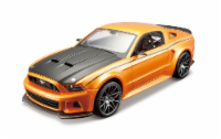 Maisto 1:24 AL 2014 Ford Mustang Street Racer - Orange/Black Perspective: Main
