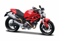 Maisto 1:12 Assembly Line Ducati Monster 696 - Red/Black Perspective: Main