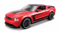 Maisto 1:24 Assembly Line 2012 Ford Mustang Boss 302 - Red/Black Perspective: Main