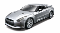 Maisto 1:24 Assembly Line 2009 Nissan GT-R - Silver Perspective: Main