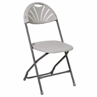 Gray Plastic Folding Chair 4 Pack by Office Star
