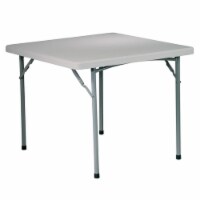 Light Gray 36 inch Multi-Purpose Folding Square Resin Table by Office Star