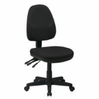 Office Star Dual Function Ergonomic Office Chair in Black Fabric
