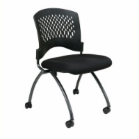 Set of 2 Armless Folding Chair in Coal - Office Star