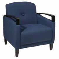 Main Street Chair in Woven Indigo Blue Fabric