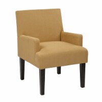 Main Street Guest Chair in Woven Wheat Brown Fabric