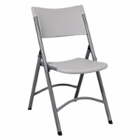 Resin Folding Chair in Light Gray 4 Pack