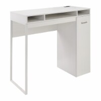 Ravel 47  Wide Desk with Storage in White Finish KD