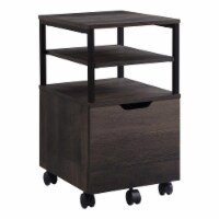 Contempo Mobile Cart in Ozark Ash Brown finish