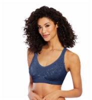 Bali® Comfort Revolution® ComfortFlex Fit® Foam Cup Wirefree Dot Size Extra Large Bra - Navy Perspective: Main