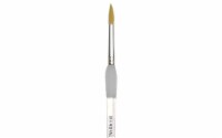 Soft-Grip Golden Taklon Round Brush-Size 8