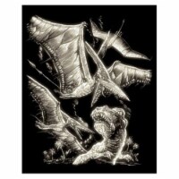 Royal Brush Glow In The Dark Pterodactyl Engraving Art GLO15
