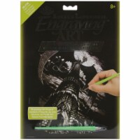Silver Foil Engraving Art Kit 8 X10 -Dragon Tower