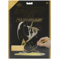 Gold Foil Engraving Art Kit 8 X10 -3 Headed Dragon