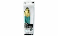 Royal Brush Menta Syn Blend Acr Set 5pc Oval Wash2