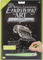 Silver Foil Engraving Art Kit 8 X10 -Snowfall At Night