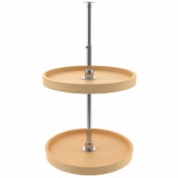 Rev-A-Shelf 18 Lazy Susan Full Circle 2-Shelf Storage, Maple, 4WLS072-18-52