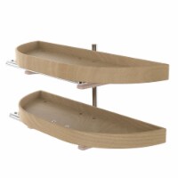 Rev-a-Shelf 32 Lazy Susan Half-Moon Shaped 2-Shelf Turner, 4WLS882-32-570
