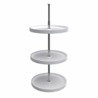 Rev-A-Shelf 6013-20-11-526 20 Inch Polymer Full Circle 3 Shelf Lazy Susan, White