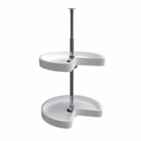 Rev-A-Shelf 18 Inch Kidney Lazy Susan Corner Wall Cabinet 2-Shelf, 6472-18-11-52
